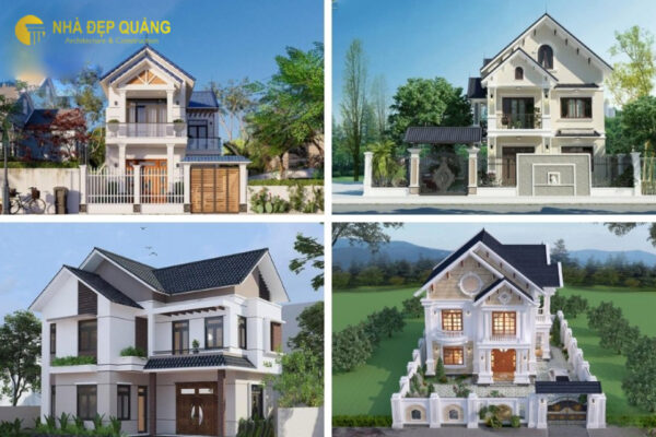 mẫu nhà 2 tầng đẹp ở nông thôn