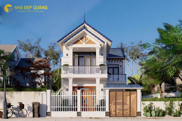 mẫu nhà mái thái 2 tầng