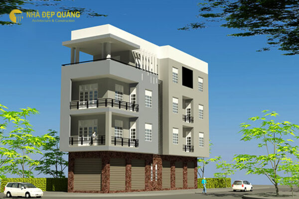 mẫu khách sạn mini 3 tầng