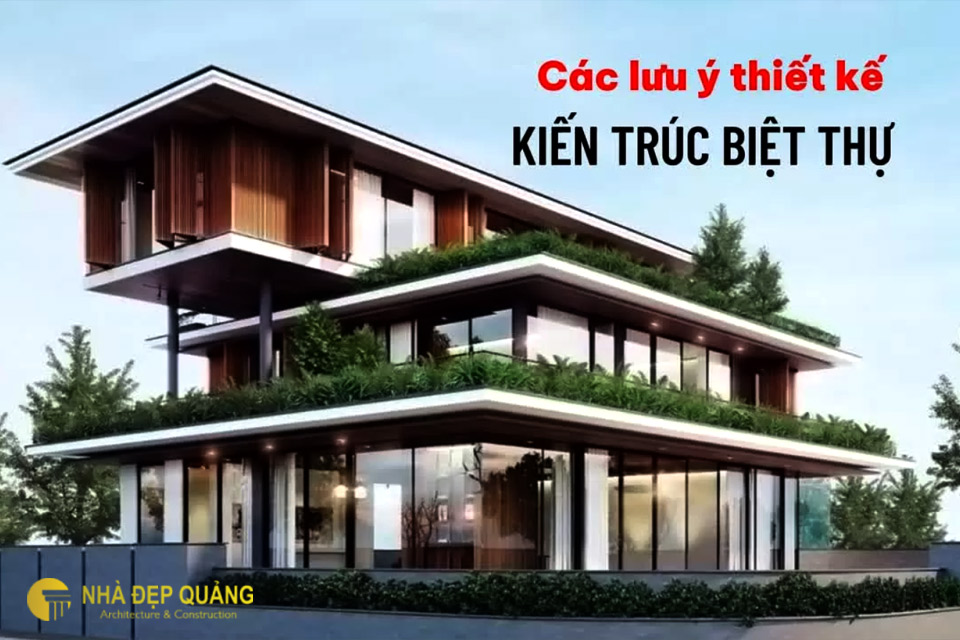 biệt thự mái bằng