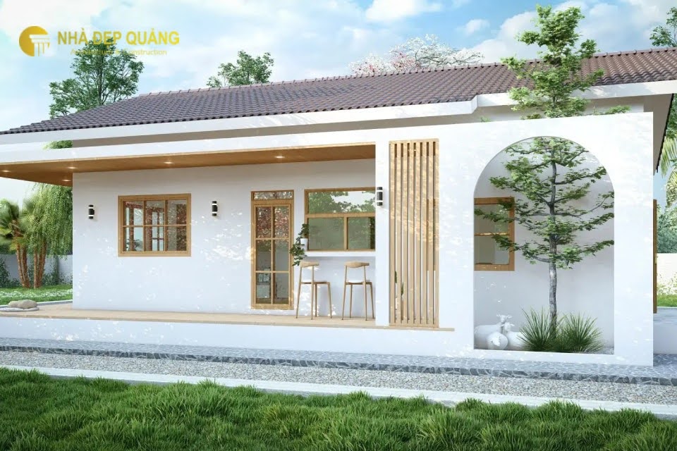 mẫu nhà vườn cấp 4 hiện đại