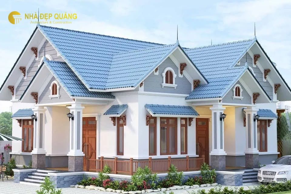 mẫu nhà vườn cấp 4 hiện đại