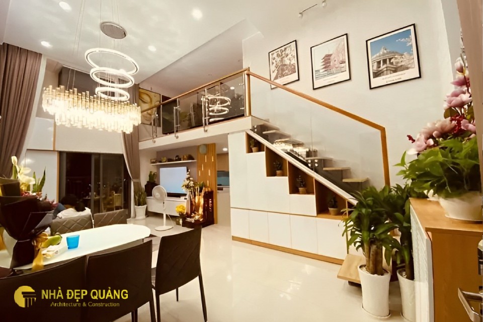 mẫu nhà vườn có gác lửng đẹp