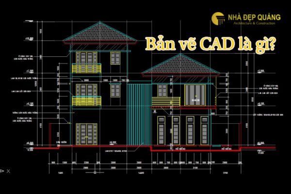 bản vẽ cad nhà phố 4x16m 2 tầng