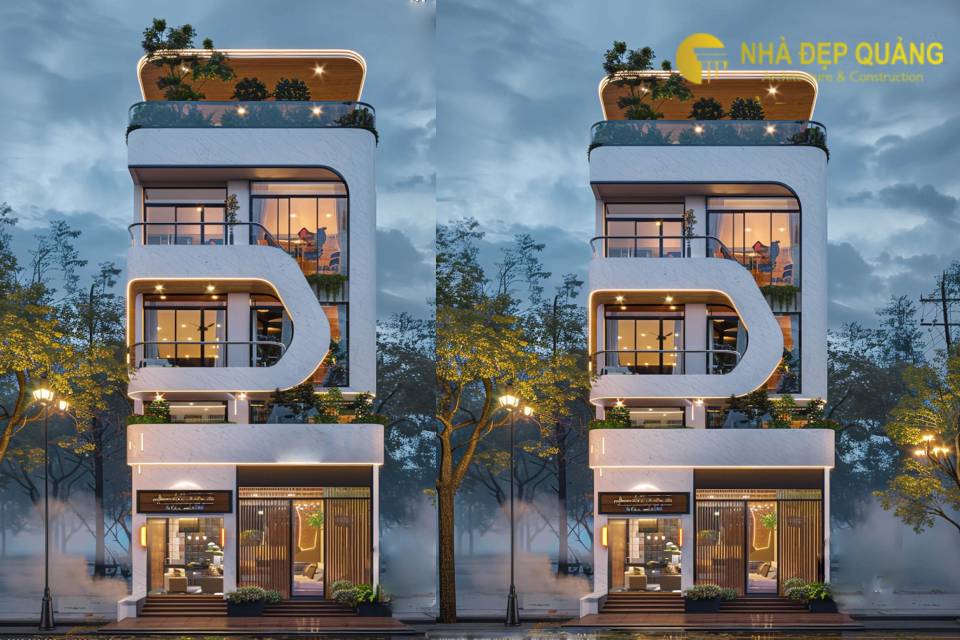 Mẫu nhà phố mặt tiền 6m 3 tầng dài 18m