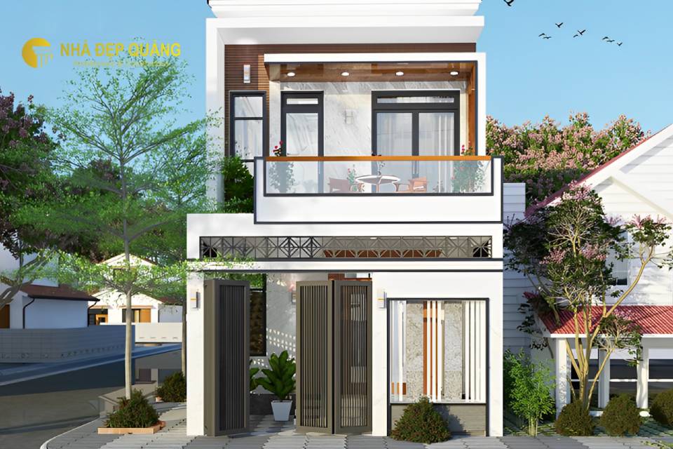 Mẫu nhà phố 2 tầng 5x15m rất phù hợp với cuộc sống đô thị