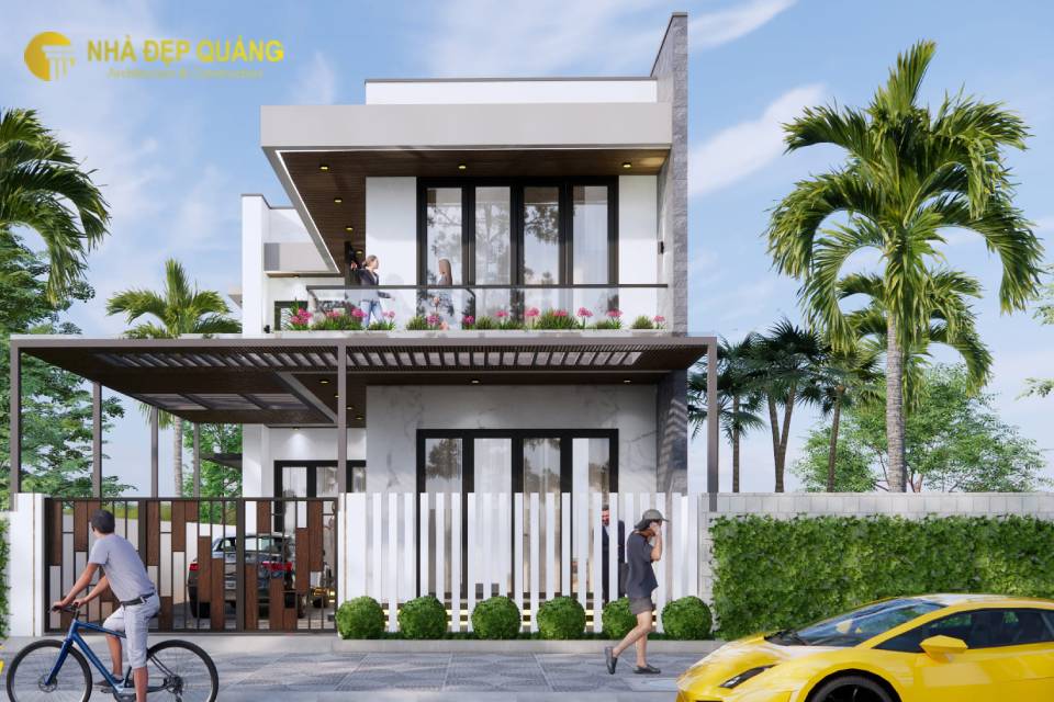 Mẫu nhà phố 2 tầng 5x15 phong cách hiện đại