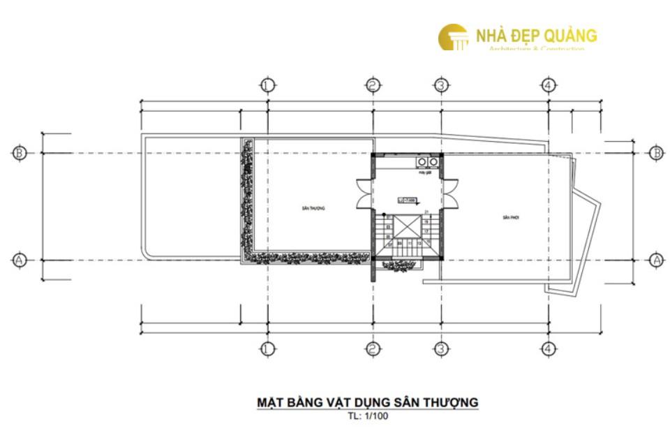 Mặt bằng công năng lầu 1