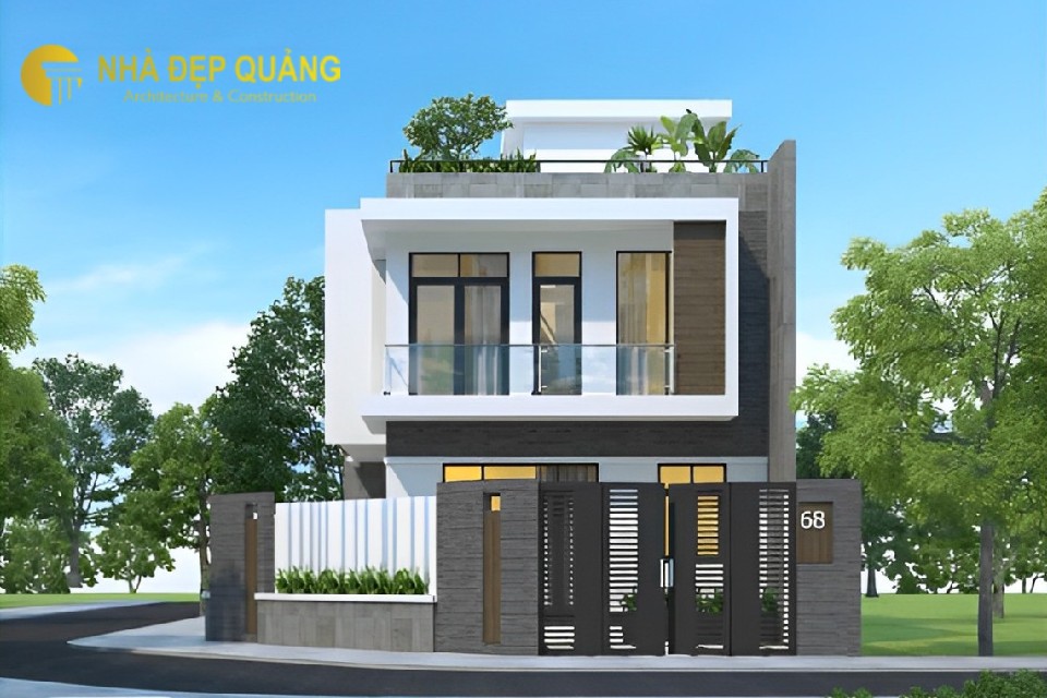 Nhà phố 2 tầng mặt tiền 7m