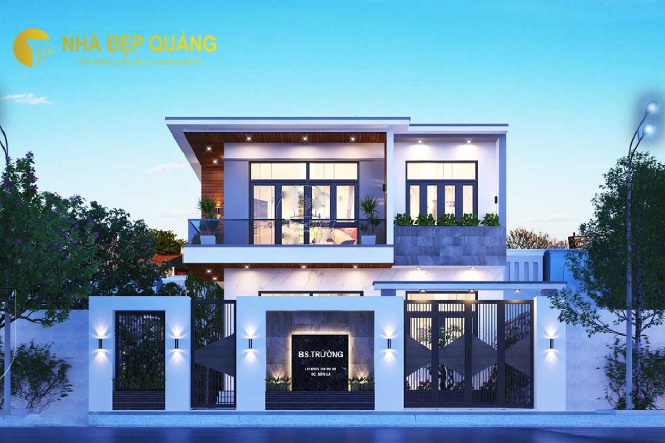 Nhà phố 2 tầng mặt tiền 8m