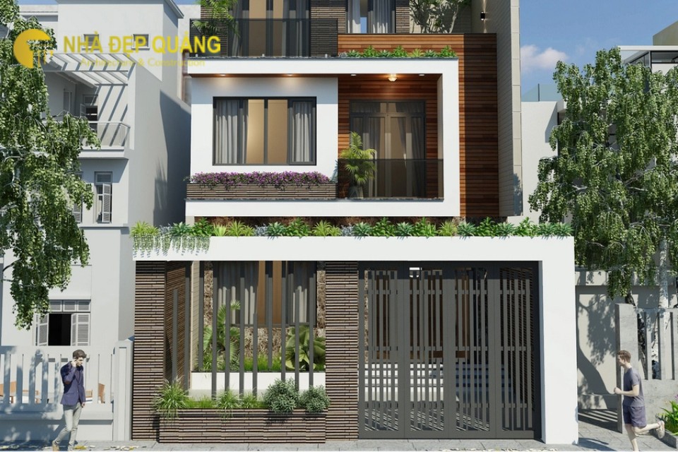 Nhà phố 2 tầng mặt tiền 8m