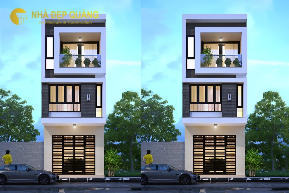 Mặt tiền nhà phố 4m 3 tầng