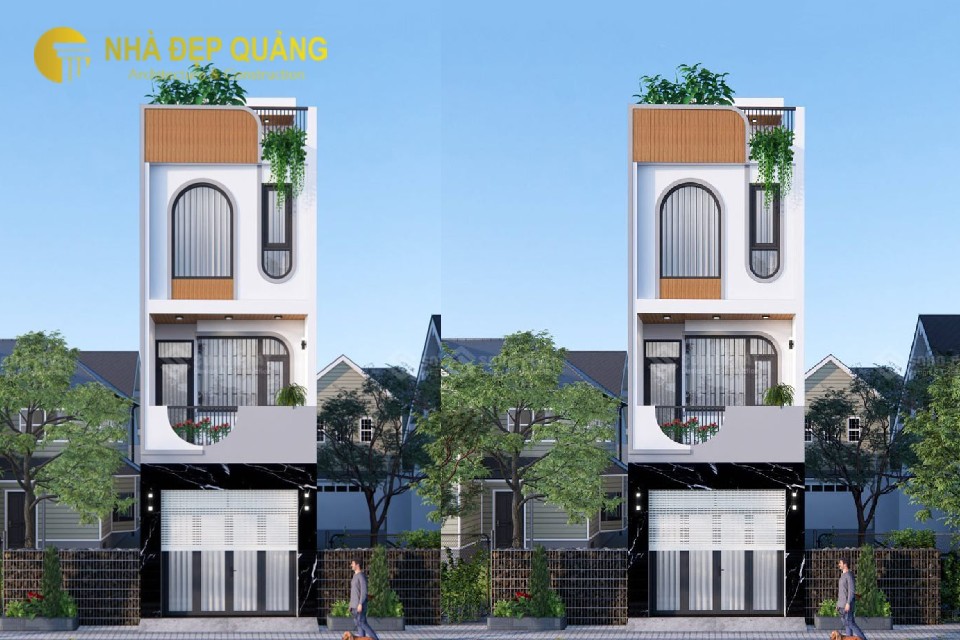 Mặt tiền nhà phố 4m 3 tầng
