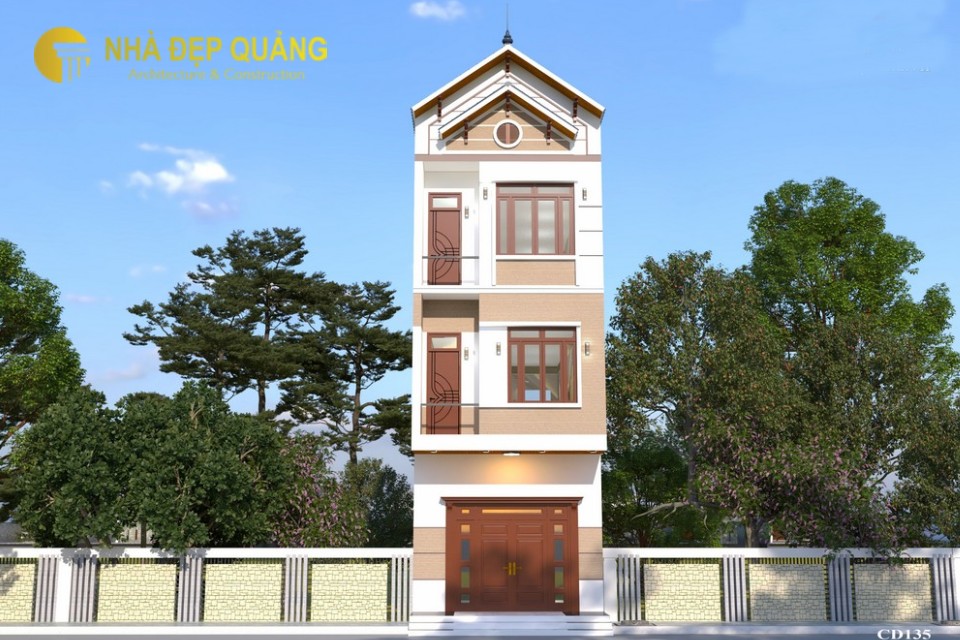 Mặt tiền nhà phố 5m 3 tầng
