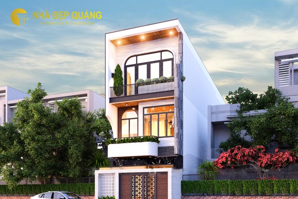 Mặt tiền nhà phố 5m 3 tầng