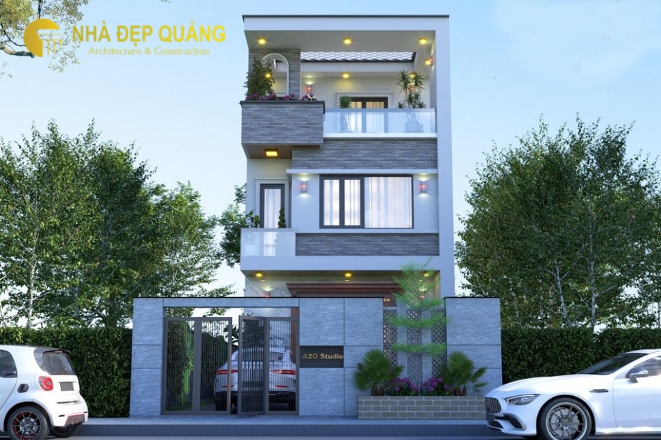 Mặt tiền nhà phố 6m 3 tầng