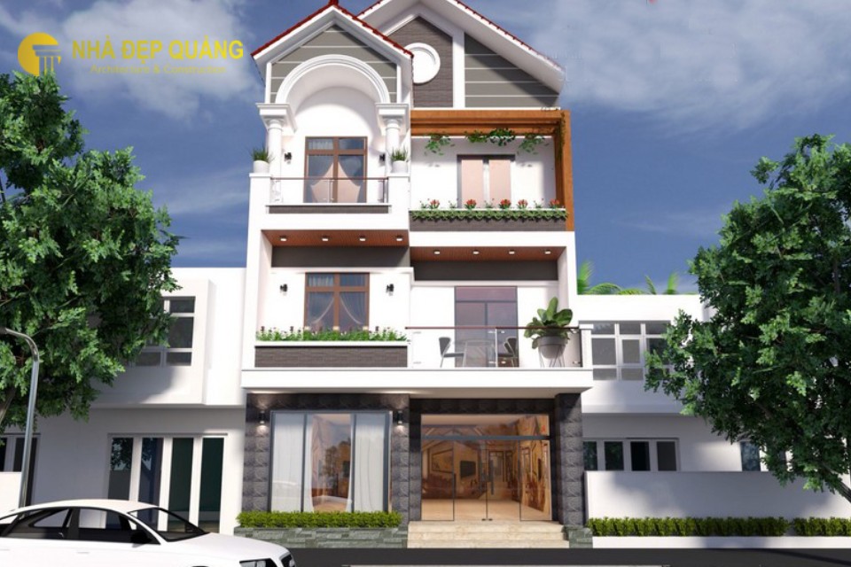 Mặt tiền nhà phố 8m 3 tầng