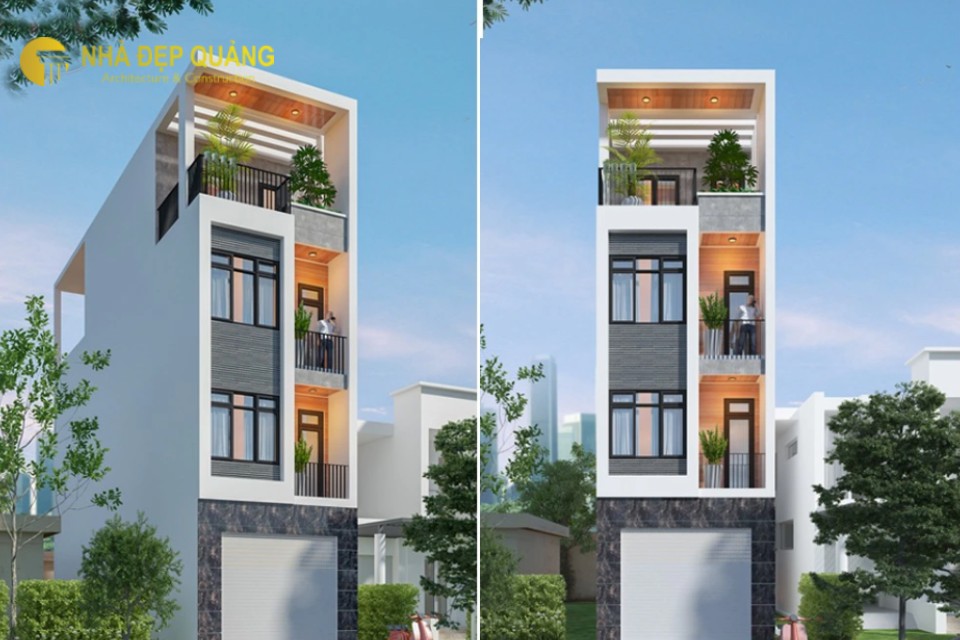 Nhà phố 3 tầng 1 tum đẹp