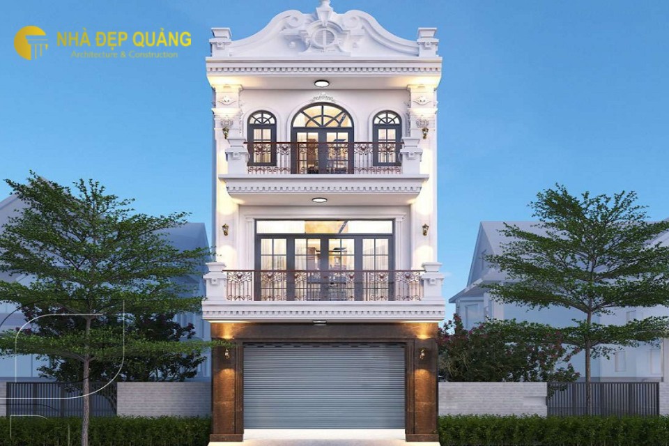 Nhà phố tân cổ điển 3 tầng