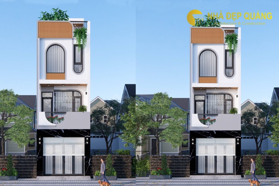 Nhà phố 3 tầng mặt tiền 4m