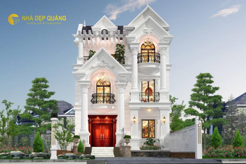 Nhà 3 tầng phong cách tân cổ điển