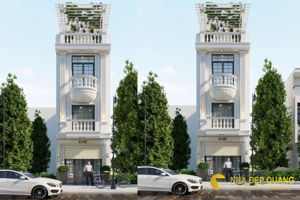 Mẫu nhà phố 3 tầng tân cổ điển nổi bật và ấn tượng