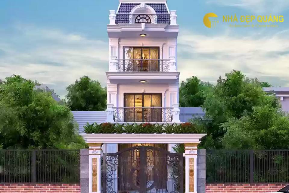 Nhà tân cổ điển 3 tầng không chỉ đơn thuần là một công trình kiến trúc, mà còn là một tác phẩm nghệ thuật.