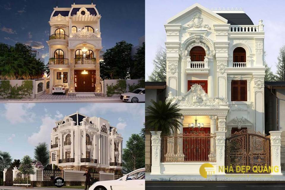 Cách tính diện tích và chi phí xây dựng nhà 3 tầng tân cổ điển được xác định theo công thức xác định