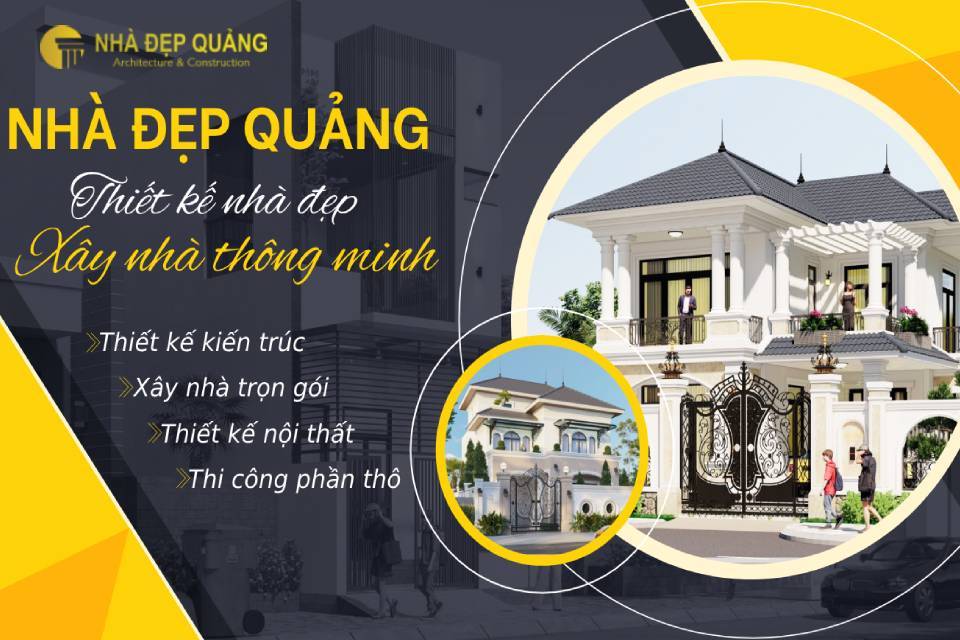 Nhà Đẹp Quảng - Đơn Vị Thiết Kế Và Thi Công Nhà Tân Cổ Điển 3 Tầng Uy Tín