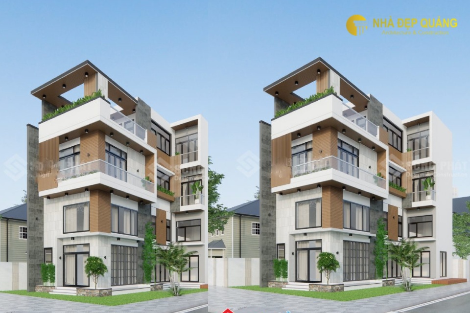 Mẫu nhà phố 5x20m 2 mặt tiền