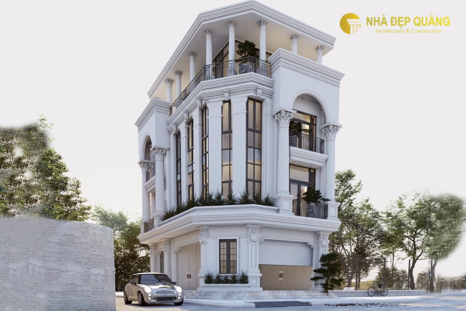 Nhà phố 2 tầng 6x20m phong cách tân cổ điển ấn tượng