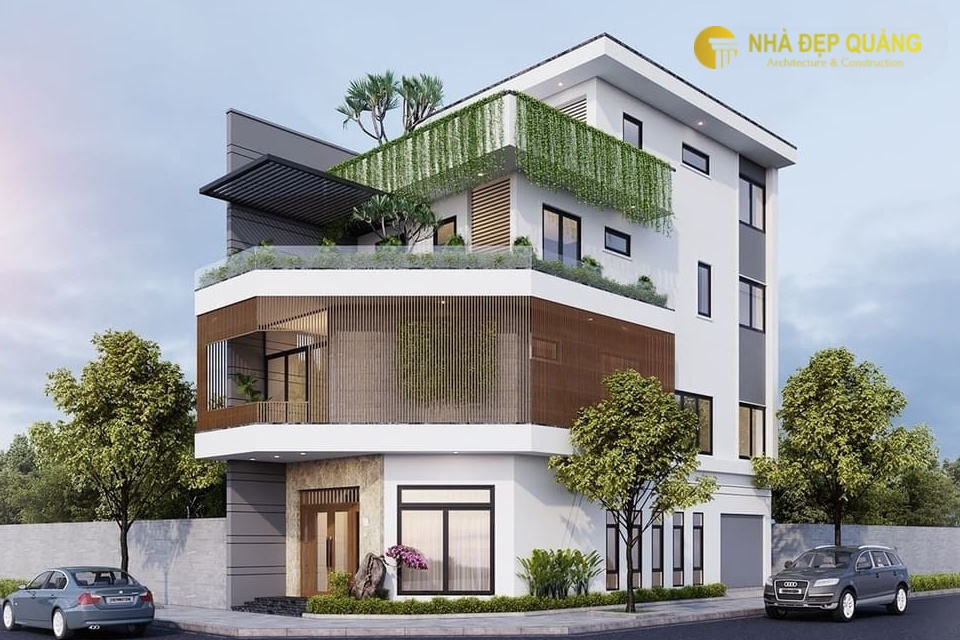 Mẫu nhà phố 6x20m 2 mặt tiền lấy cảm hứng từ thiên nhiên