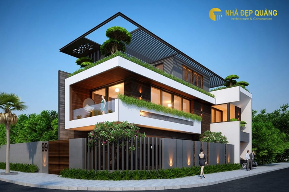 Mẫu nhà phố 6x20m 2 mặt tiền lấy cảm hứng từ thiên nhiên