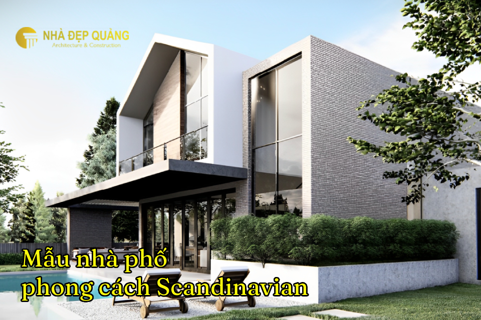 Mẫu nhà phố phong cách Scandinavian 
