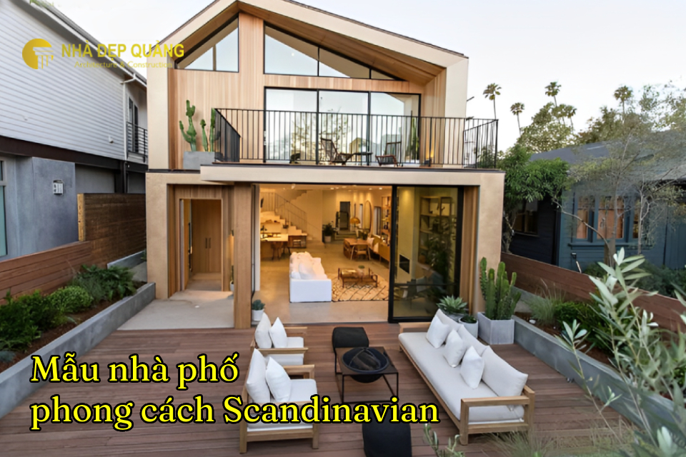 Mẫu nhà phố phong cách Scandinavian